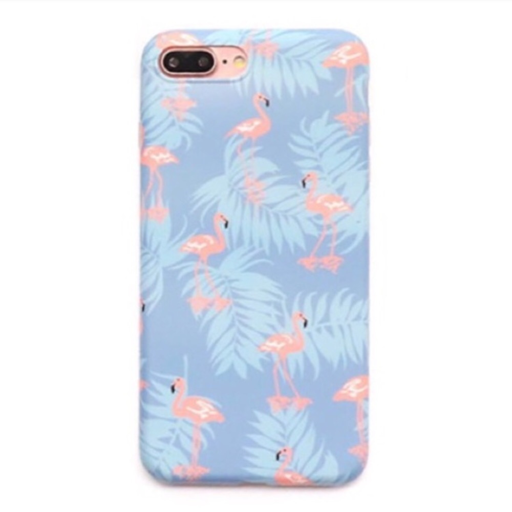 LAST ONE iPhone 7/8 Case Pink Tropical Flamingo - Picture 2 of 3